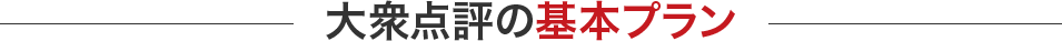 大衆点評（中国表記：大众 点评）の基本プラン